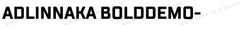 adlinnaka bolddemo字体转换